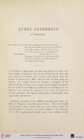 Queen Catherine of Braganza