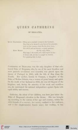 Queen Catherine of Braganza