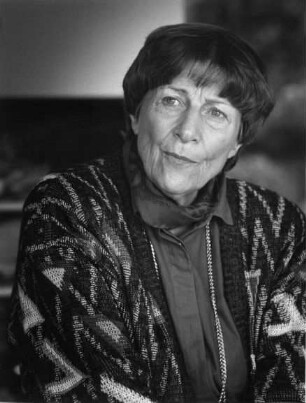 Margarete Mitscherlich (1917-2012; Psychoanalytikerin, Medizinerin und Autorin; psychoanalyst, medic and author). 1986