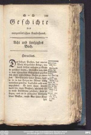Acht und funfzigstes Buch. Heraclius.