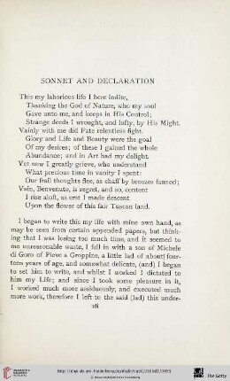 Sonnet and Declaration