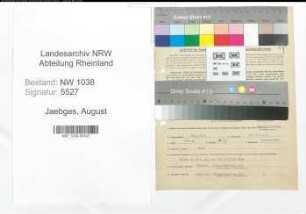 Entnazifizierung August Jaebges , geb. 28.08.1911 (Polizist)