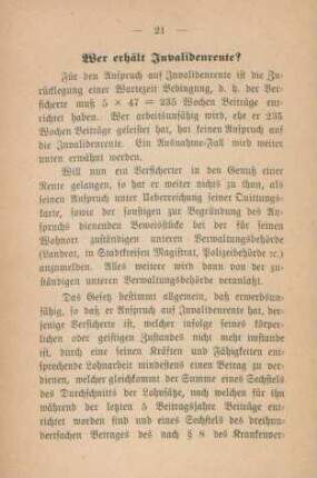 Wer erhält Invalidenrente?