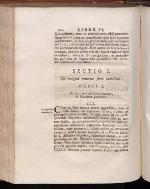 Sectio I. De vulgari venarum ferri excoctione