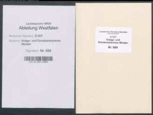 Amt Petershagen - Vogtei Hofmeister - Bauerschaft Eldagsen: Unterlagen der Revisionskommission - Band 1