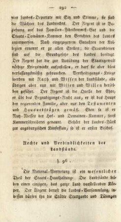 Rechte und Verbindlichkeiten der Landstände
