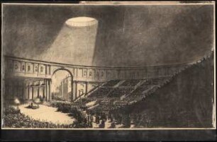 Deutsches Festspielhaus (Theater der 10.000), Berlin: Perspektivische Ansicht der Bühne