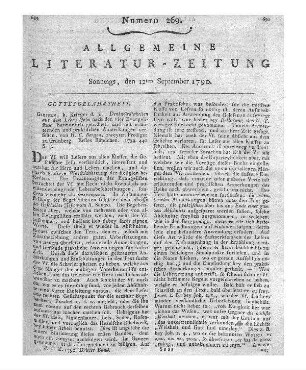 [Wernberger, E. L.]: Specifika und Charlatanerie. Geprüft und gerügt von einem Freund der Wahrheit [i.e. E. L. Wernberger]. Frankfurt am Main; Leipzig 1789