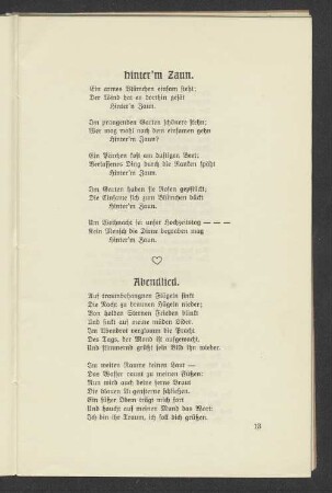 Hinter´m Zaun