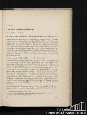 68. Aufbau und Magnet des Protonen-Synchrotrons des CERN (CPS)