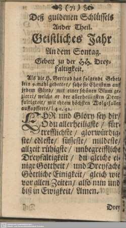Ander Theil. Geistliches Jahr