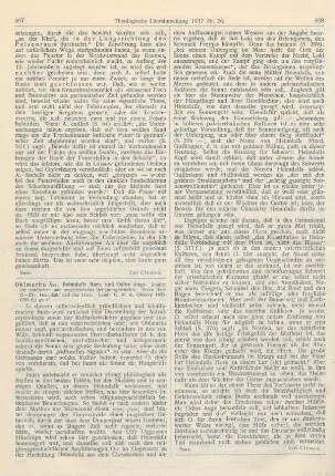 467-468 [Rezension] Ohlmarks, Åke, Heimdalls Horn und Odins Auge