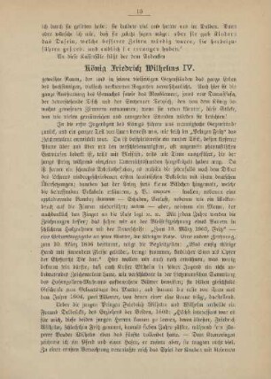 König Friedrich Wilhelms IV.