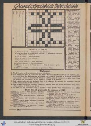 Grand concords de Mots choisés.