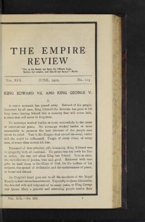 King Edwards VII. and King George V.