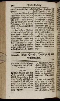 XXXIII. Vom Creutz, Verfolgung und Anfechtung.