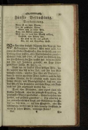 Fünfte Betrachtung.