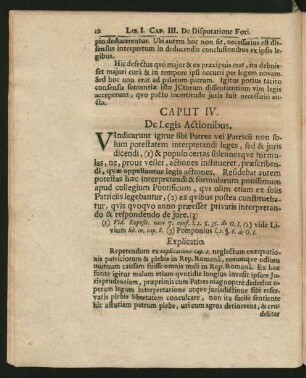 Caput IV. De Legis Actionibus.