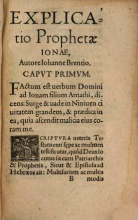 Explicatio Jonae Prophetae