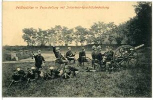 Neue Feldhaubitze in Feuerstellung