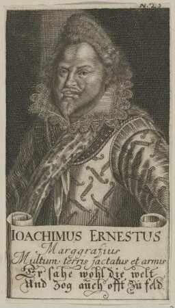 Bildnis des Ioachimus Ernestus Marggrafius