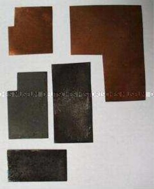 Feilenhauerwerkstattmodell - Miniaturmetallplatten (5 Stück)