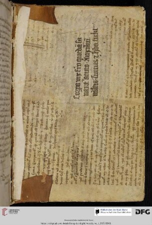 Kanonische Hs. des 13. Jhs.: Kommentar zum Decretum Gratiani