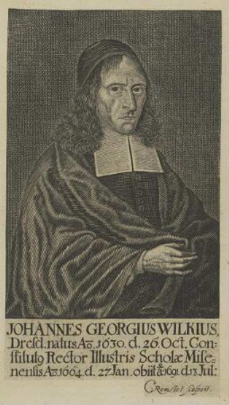 Bildnis des Iohannes Georgius Wilkius