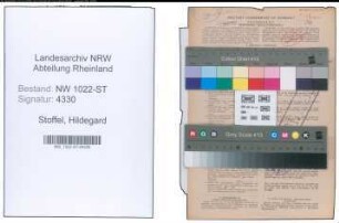 Entnazifizierung Hildegard Stoffel , geb. 25.03.1898 (Lehrerin)