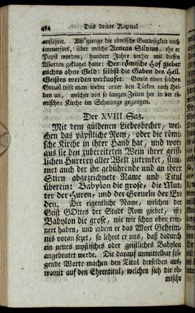 Der XVIII Saz. - Der XX Saz.