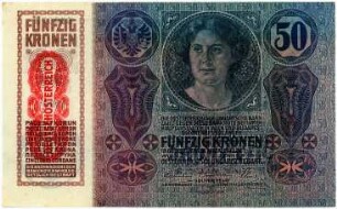 Geldschein, 50 Kronen, 1919?
