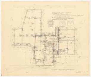 Arzthaus Prof. Bernhardt, Berlin-Charlottenburg: Grundriss Kellergeschoss 1:50