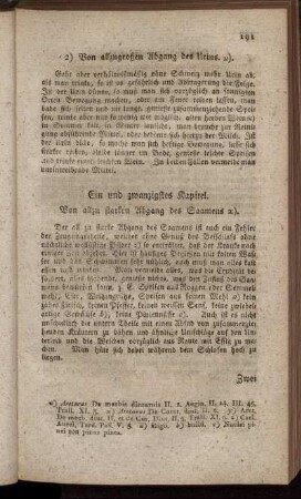 Ein und zwanzigstes Kapitel. - Fünf und zwanzigstes Kapitel.