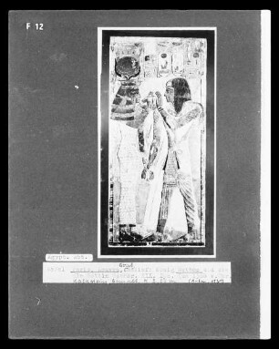 König Sethos II. vor der Göttin Hathor