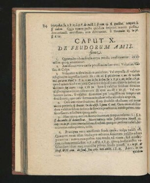 Caput X. De Feudorum Amissione.