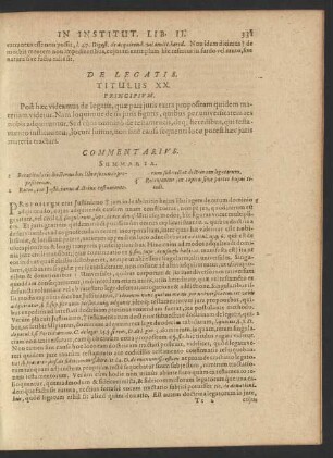 De Legatis. Titulus XX.