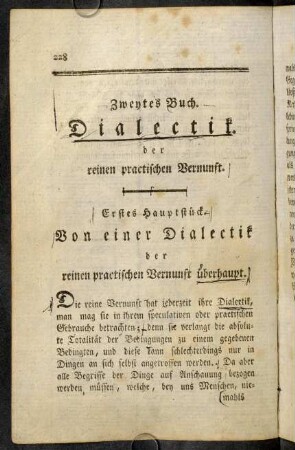 228-241, Erstes-Zweytes Hauptstück.