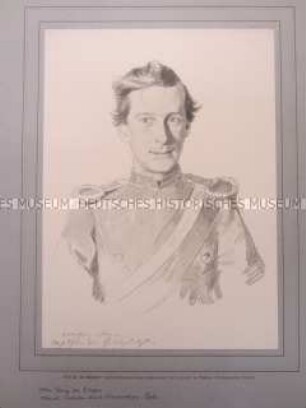 Porträt,Prinz Otto von Bayern in Uniform, Königreich Preußen,1871/1879.