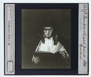 Rembrandt, Alte lesende Frau (Duke of Buccleuch collection)