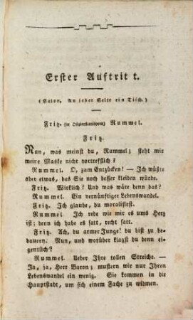 Die Projekte : ein Lustspiel in einem Aufzug