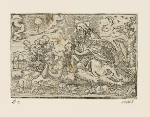 Erschaffung der Eva, aus: "Biblische Figuren deß Alten Testaments", Frankfurt am Main 1562