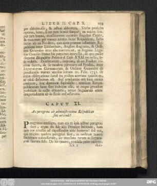 Caput XI. An peregrini ab administratione Reipublicae sint arcendi?