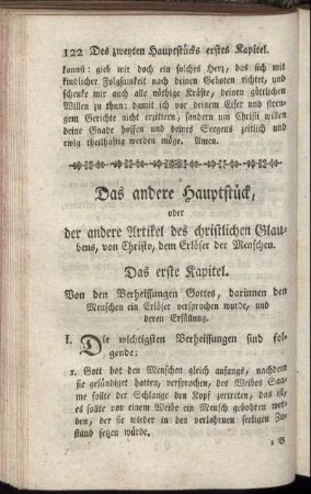Das andere Hauptstueck, oder der andere Artikel des christlichen Glaubens, von Christo, dem Erloeser der Menschen