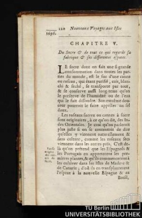 Chapitre V. Du Sucre & de tout ce qui regarde sa fabrique & ses differentes especes.
