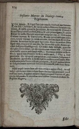 Instinus Martyr in Dialogo contra Tryphonem.