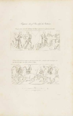 Abb.: Pl. 11 Fragmens du g.d Bas-relief du Parthénon.