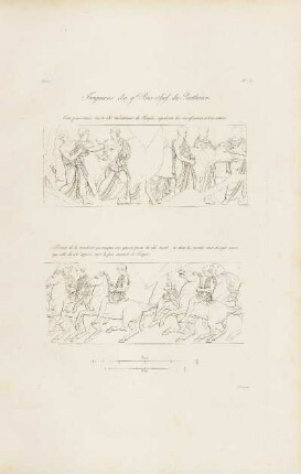Abb.: Pl. 11 Fragmens du g.d Bas-relief du Parthénon.
