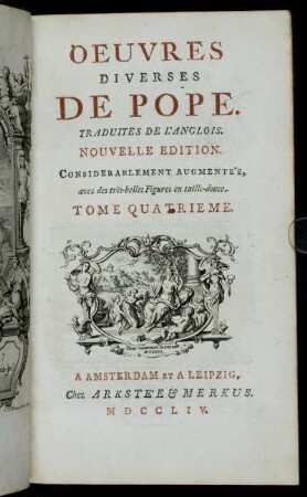 4: Oeuvres Diverses De Pope. Tome Quatrieme