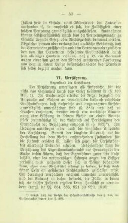 VI. Verjährung