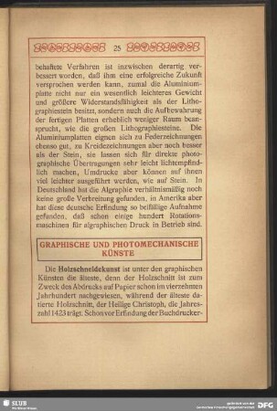 Graphische und photomechanische Künste